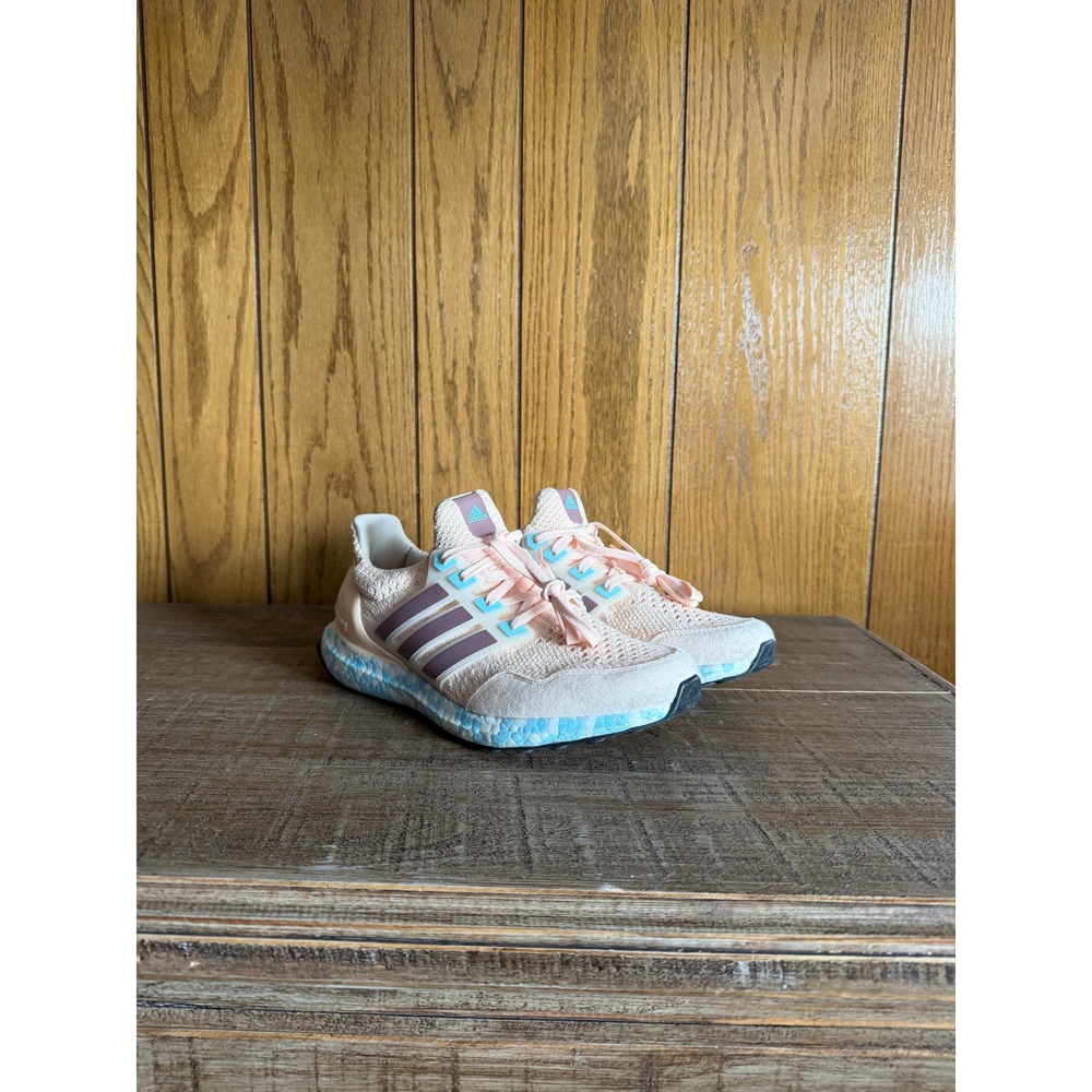 Adidas Ultraboost S&L Peach Purple Blue Running Shoes Womens Sneaker